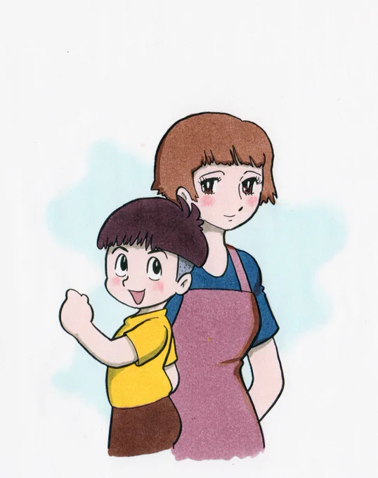 今朝の再アップ!
手塚タッチで宮崎キャラ! 