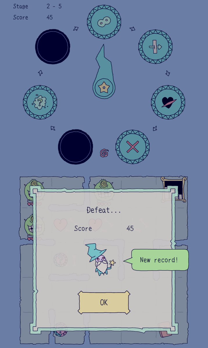 Mike_AKD's tweet photo. Been experimenting with this charmingly odd little title called #LoopyWizard by @JesseVenbrux and I’m getting better every run. Inspired by @smestorp, this #BroughLike is really fun and can get pretty strategic. Well worth the $2 asking price: https://t.co/pj6T79QB0y https://t.co/0e5YXAireB