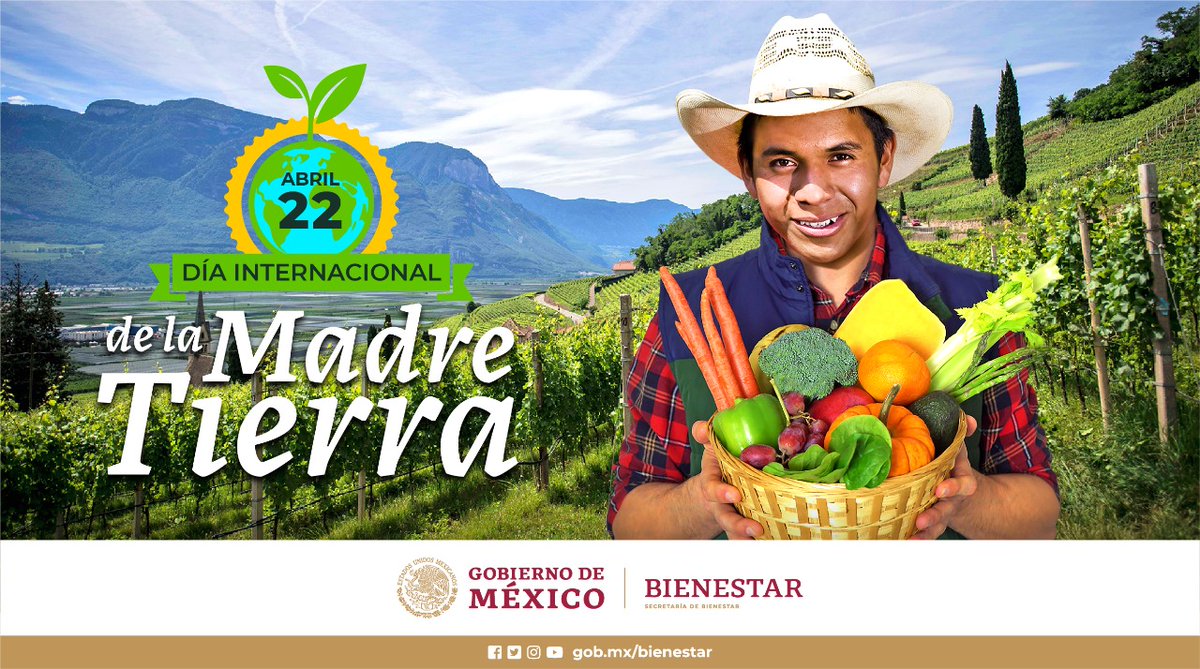 Día Internacional de la #MadreTierra 🌳🌐❤😉

#SembrandoVida representa un camino viable y efectivo en el combate al cambio climático.