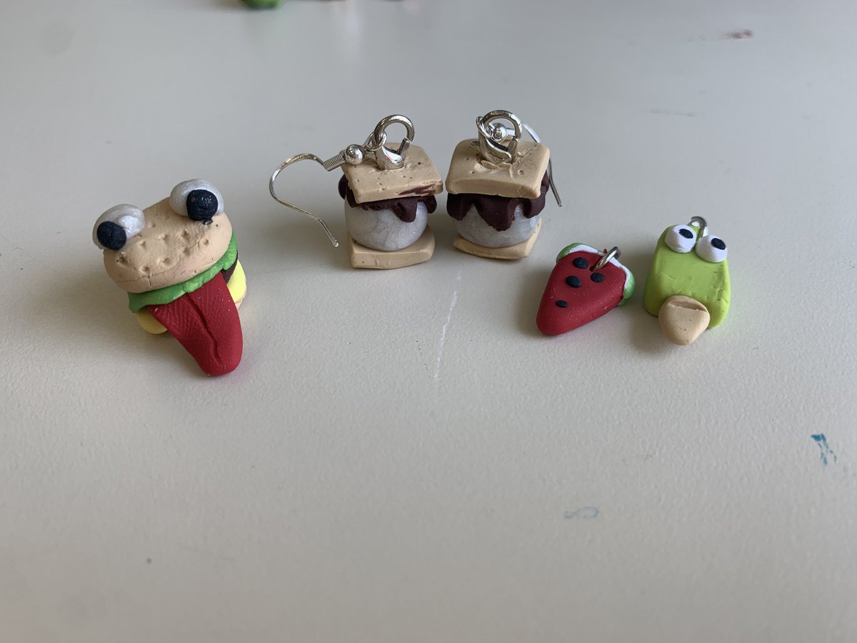 Wildwood Middle School Design Students tested out their miniature art making abilities with these adorable charms &amp; jewelry using polymer clay!!  So impressed with these kiddos!