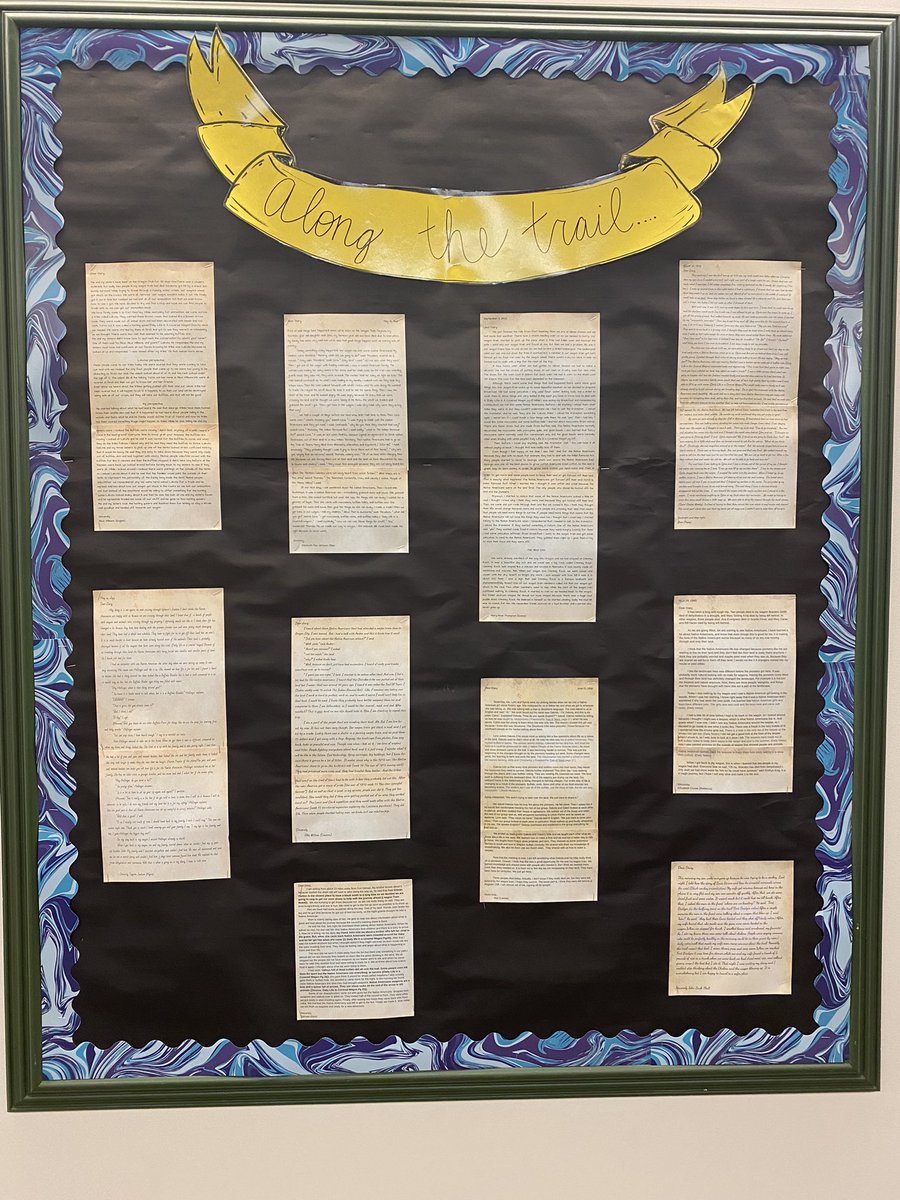 Along the way, students wrote diary entries, drawing upon and strengthening their understanding of both narrative and informational writing. (4/7)