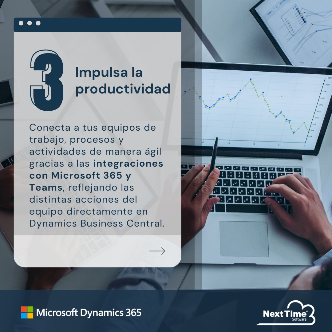 NextTimeSoft's tweet image. ☁ Conoce 4 beneficios de implementar @Microsoft365 #BusinessCentral #Dynamics365 , el ERP ideal para Medianas Empresas. 🔗Visita el siguiente link: nexttimesoftware.com/partners/micro…

#Microsoft | #Dynamics365 | #BusinessCentral | #DynamicsBusinessCentral | #ERP | #CRM