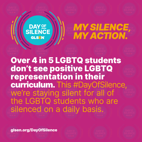 Sia's tweet photo. Tomorrow is @GLSEN #DayOfSilence to protest the erasure &amp; silencing of LGBTQ+ students. This moment of silence will speak loudly 🌈 https://t.co/G4iIAXweRH - Team Sia https://t.co/3JJu455NYU