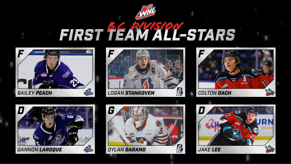 Presenting the 2021-22 B.C. Division First All-Star Team! #WHLAllStars