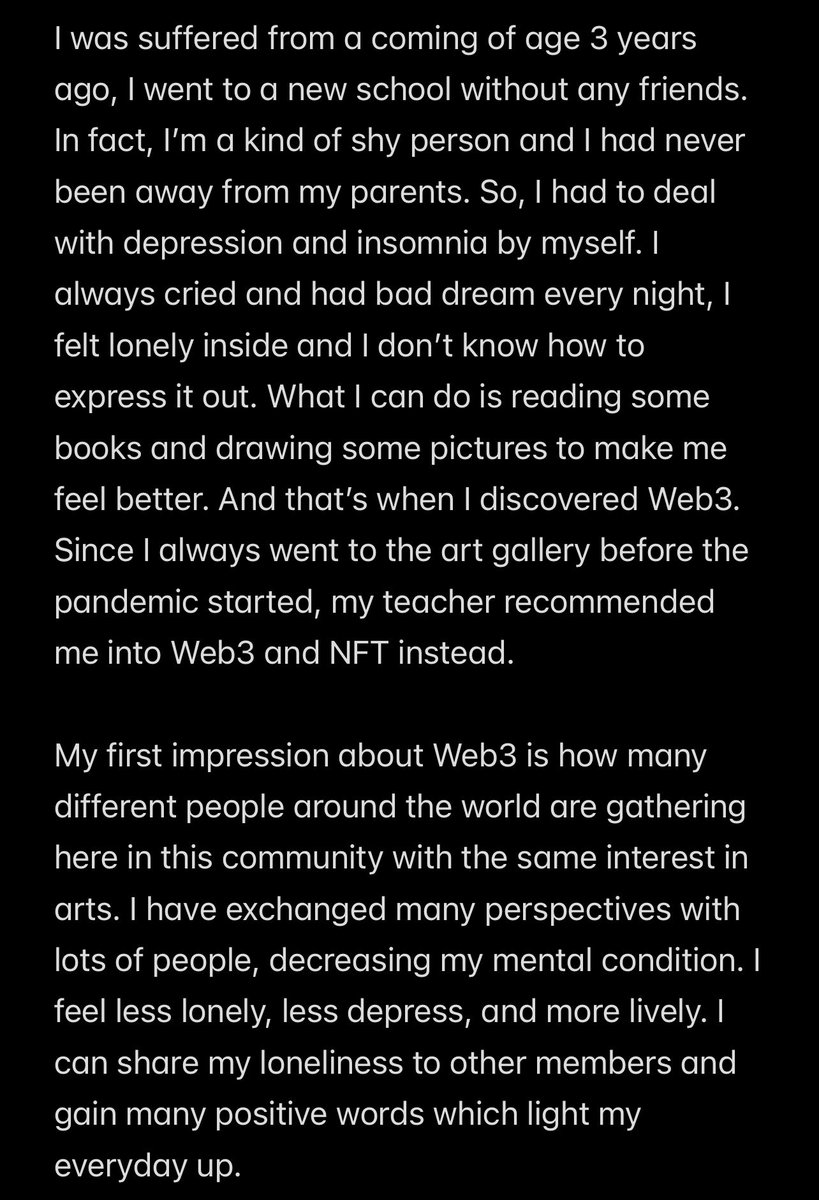 dodr3w's tweet photo. This is how I deal with my mental condition and how Web3 change my perspective of living. Hope this can help everyone who is suffering with the same problems like mine. Nevertheless, have a great day❤️ @LonelyPopNFT 
#LonelyTogether #LonelyPopMHAE https://t.co/4bYKNffswZ