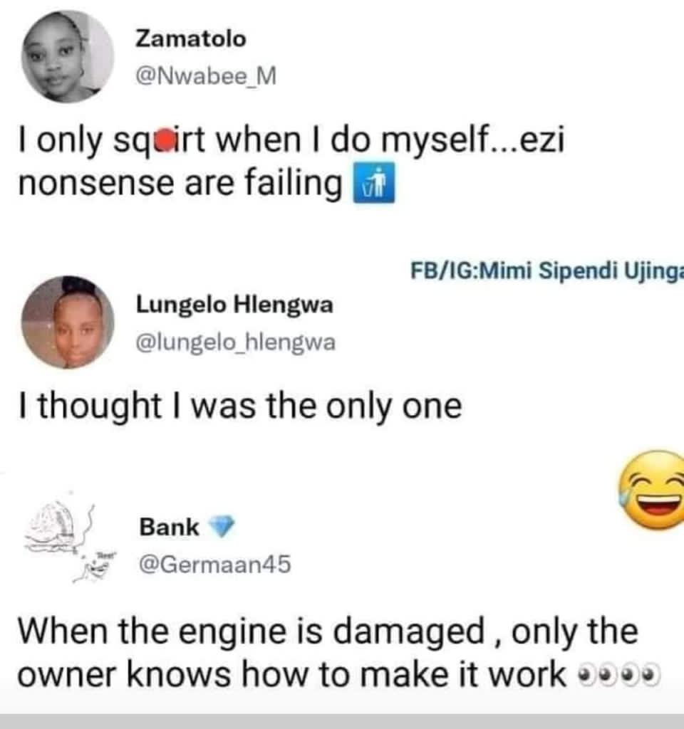 ThulaniTeeTee's tweet photo. Good 🌃 night 🌃
🤣🤣🤣🤣🤣🤣🤣🤣🤣 https://t.co/82V00XUO55