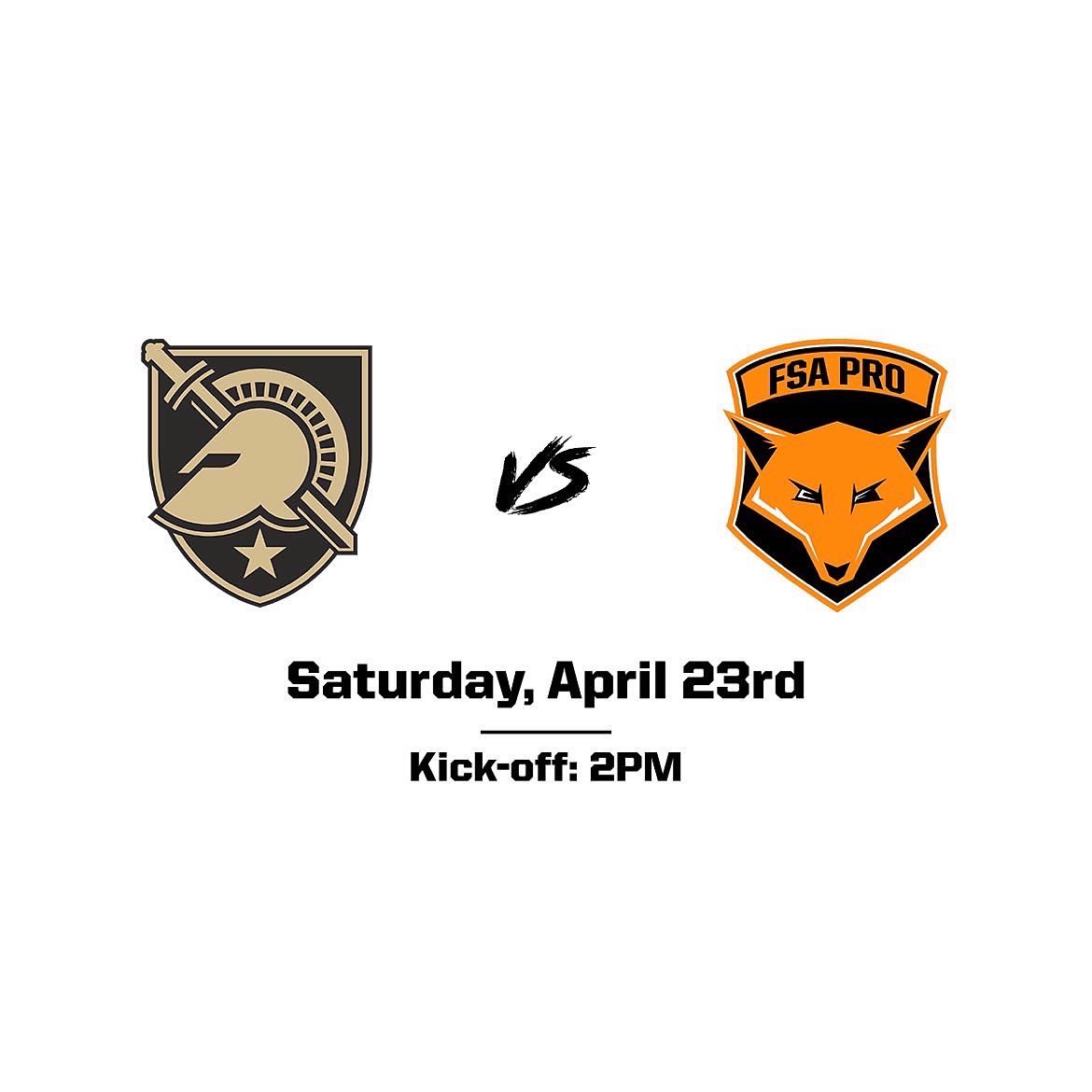 foxsocceracad's tweet photo. Show your Fox Soccer Academy pride! Please join us for a friendly game between our FSA PRO vs. @armywest this Saturday, April 23rd.
Location:
United States Military Academy
WEST POINT
606 Thayer Rd
West Point, NY 10996
Time: 2pm kick-off
#foxsocceracademy #fsapro #fsafamily https://t.co/n4IQFOry79