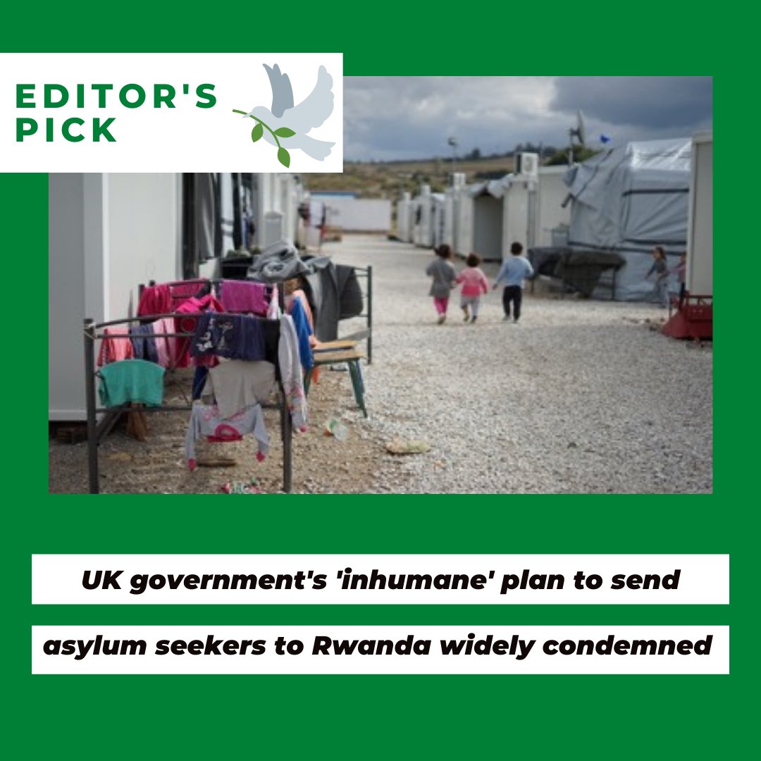 The topic for this week’s editor’s pick is Priti Patel’s recently proposed plan to send #AsylumSeekers to #Rwanda.

Check out our Facebook to read our full thoughts: facebook.com/LeedsUGJournal

#EditorsPick #migrants