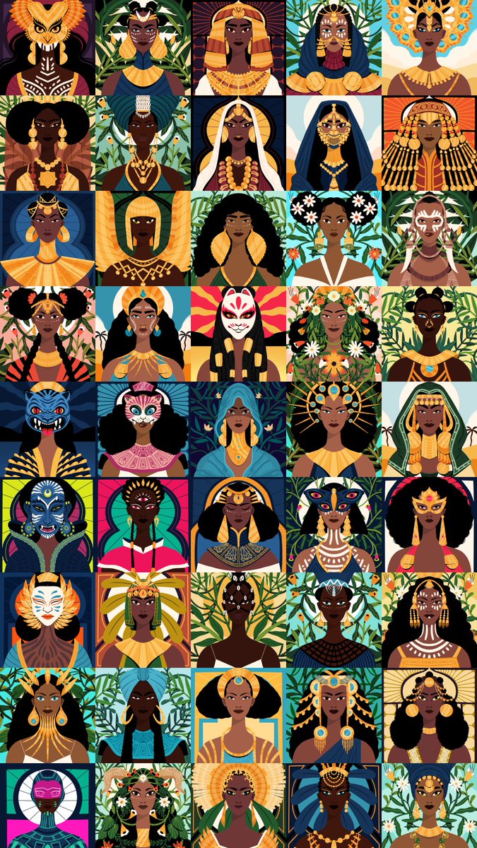 #empressisters collection is now on <a href="/foundation/">Foundation 🌐</a> 👸🏽👸🏾👸🏿