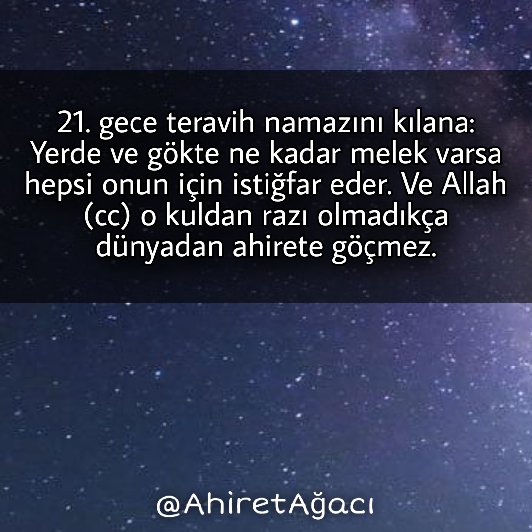 • Hayırlı Ramazanlar 🤲😇
• #Ramazan| <a href="/ahiretagaci/">Ahiret Ağacı</a> 🌳
• Daha fazlası için ;👉 <a href="/ahiretagaci/">Ahiret Ağacı</a>
• Kaynak : İsmail Hakkı - Mecalisü'l-va'z ve't-tezkir,sh:88-90)
#ayet #hadis #sünnet #allah #muhammed #salavat #kuran #kuranıkerim #namaz #oruç #zekat #şükür #hayırlıramazanlar #teravih