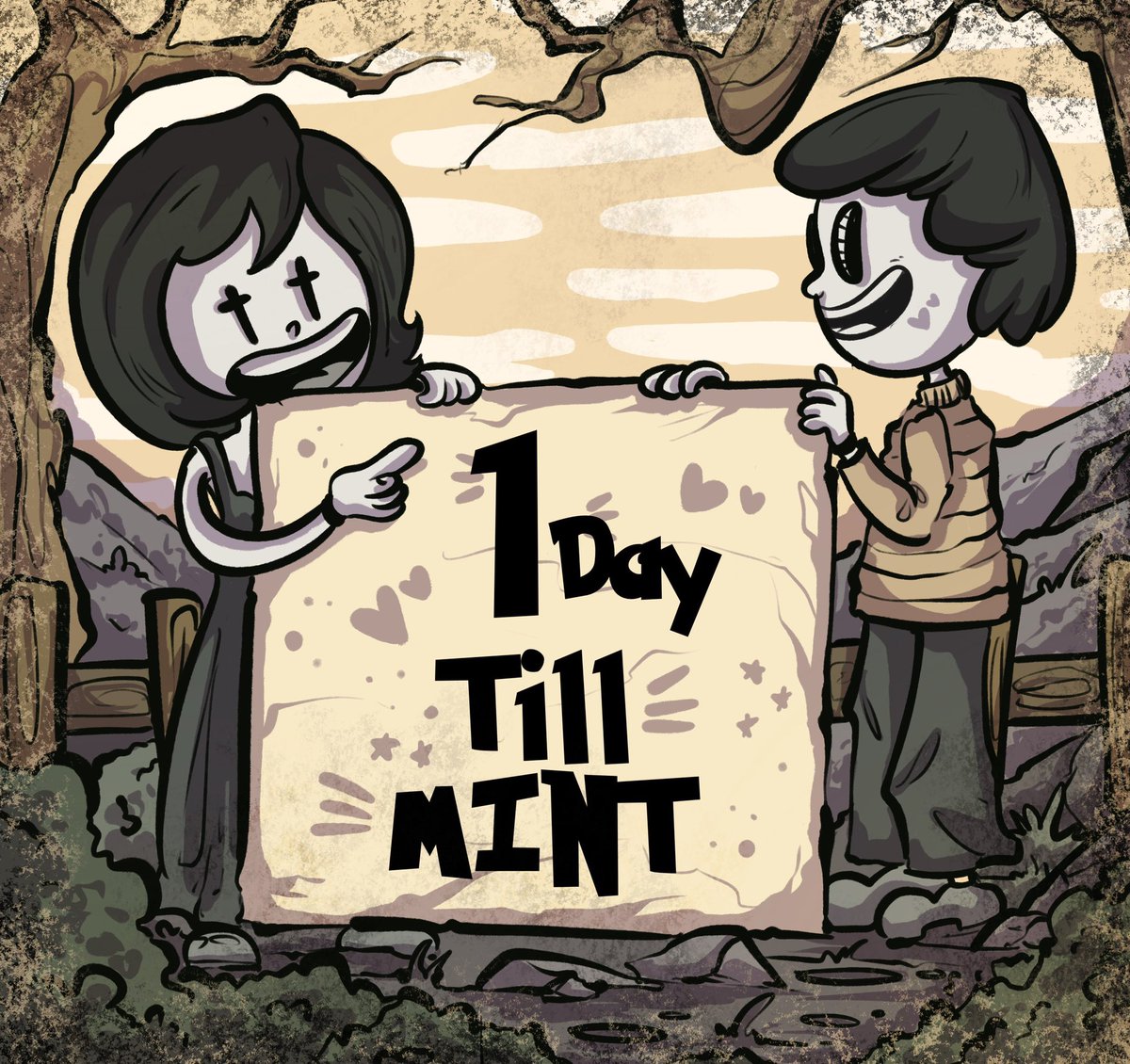 Less than 24 hours til mint! 🖤❤️🖤