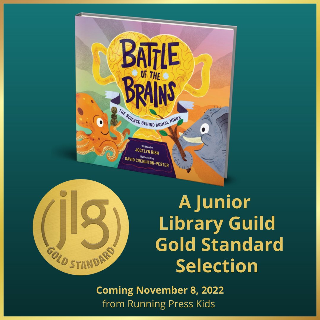 ✨Happy Dancing✨

BATTLE OF THE BRAINS is a Junior Library Guild Gold Standard Selection!

As a kid whose library stack was often almost as tall as I was, I’m so thrilled for this honor from @jrlibraryguild - thank you!

Preorder: hachettebookgroup.com/titles/jocelyn…

#JLGSelection #kidlit