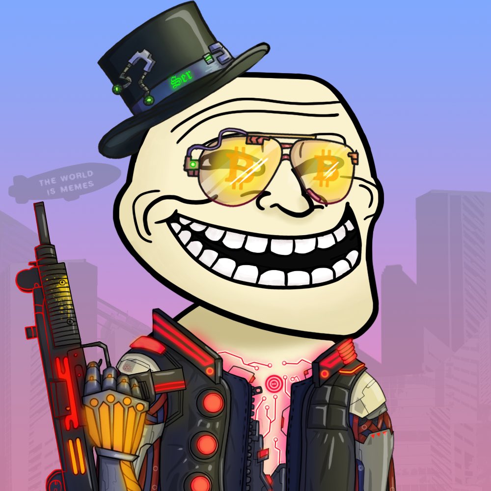 Troll the Conqueror recommends starting the day with a workout, and end the day with an #NFT 🌝🌚

#CyberMemes #memes #NFTCommunity #NFTProject #NFTdrops #NFTWhitelist