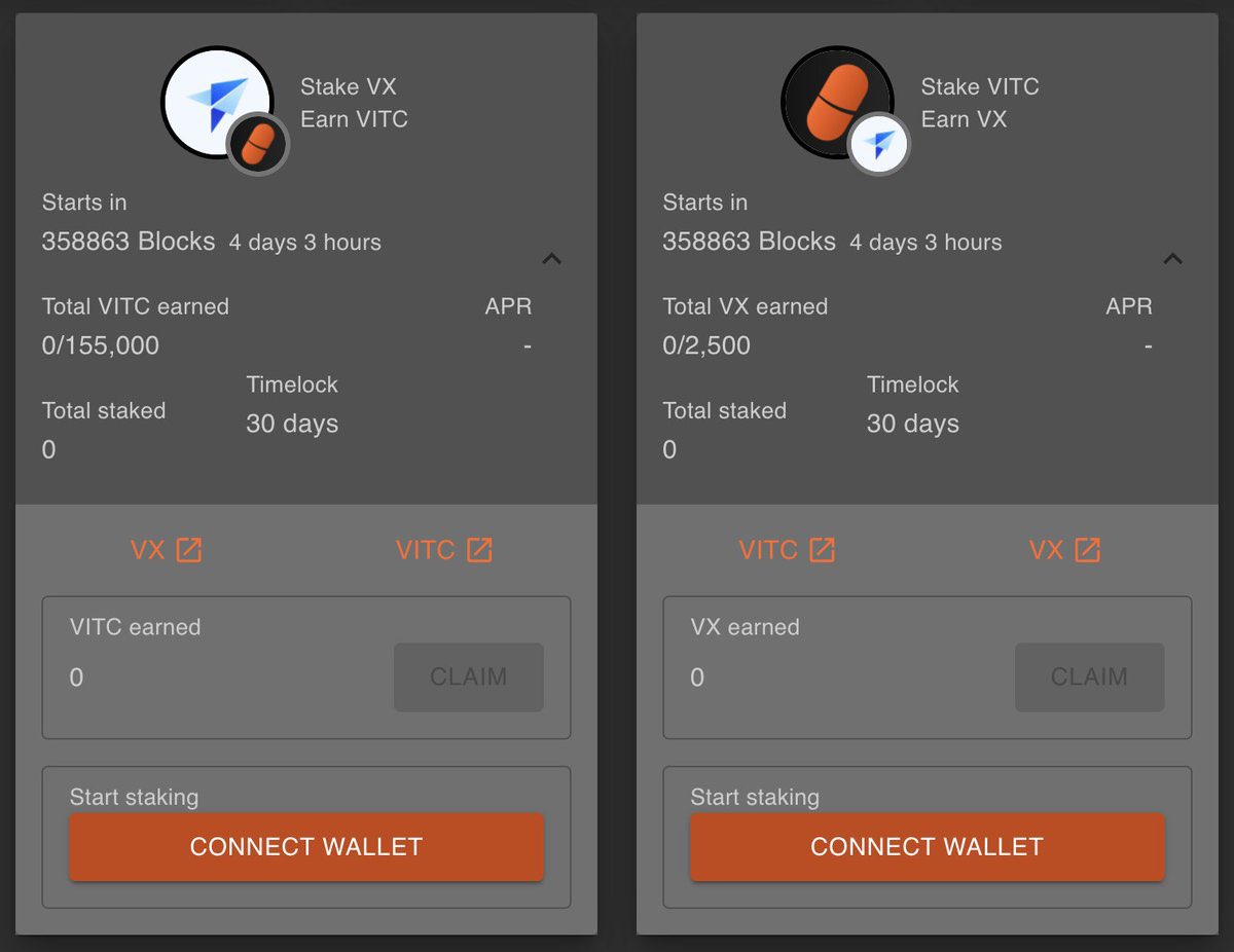 Vite_Spanish's tweet photo. Otra asociación con @Vitamin_Coin, hemos colocado un pool para #stakear tus $VX en #BeefStake y podrás obtener $VitC de #Recompensa
Además en ambos sentidos, stakeas VITC y obtienes VX!
Aún tienes unos días para participar! Así que dirígete a https://t.co/PvLTMp6qZ0 para empezar https://t.co/JyMmvUchha