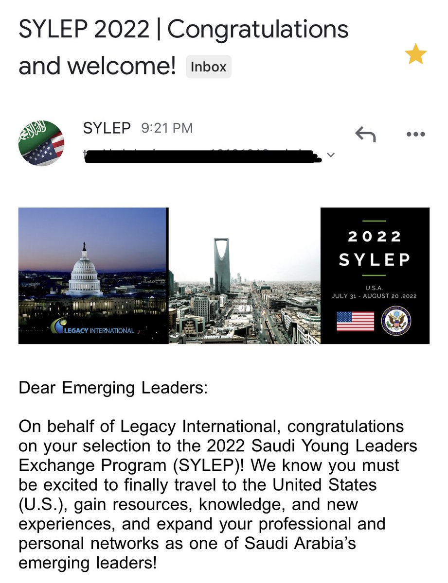 fxx_xx1's tweet photo. الحمدلله رب العالمين ♥️
Super excited for this new adventure and I cannot wait for all the amazing experiences waiting for me 🇺🇸🙏🏻  #SYLEP https://t.co/dJcpSB10p2