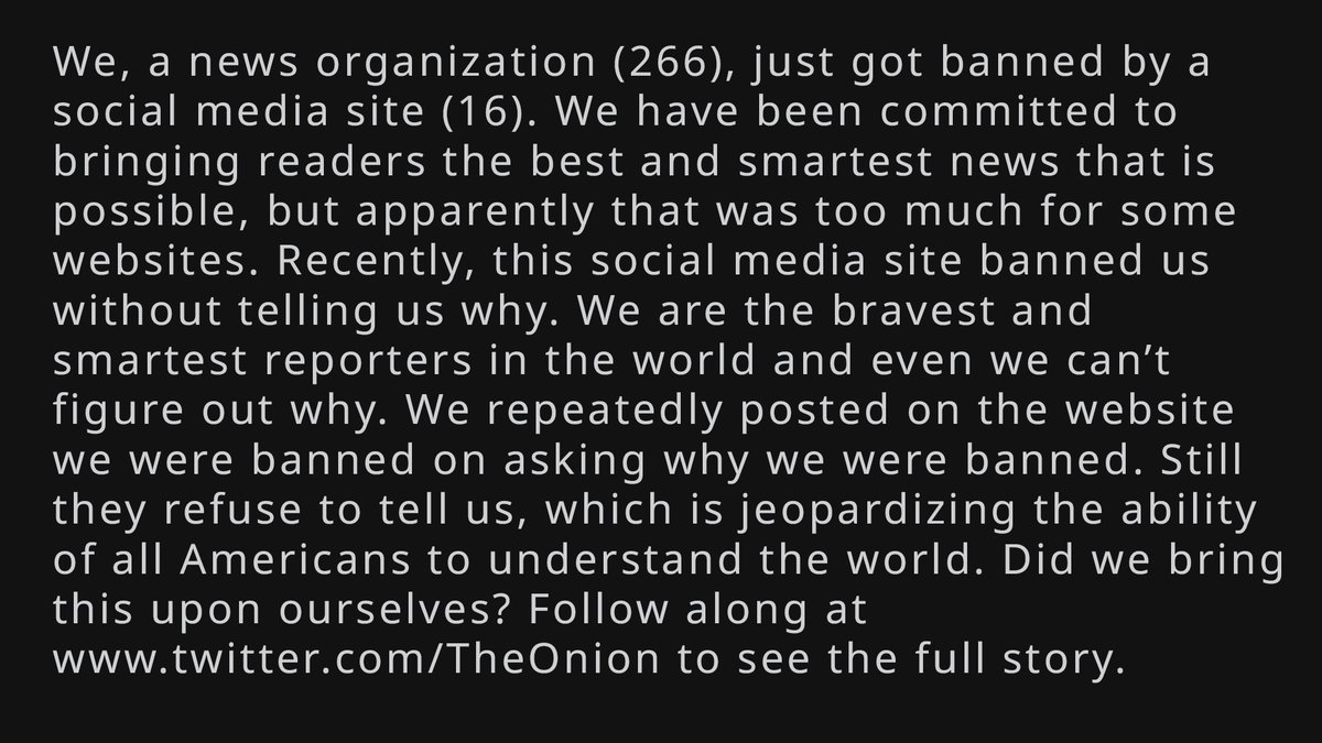 The Onion tweet media
