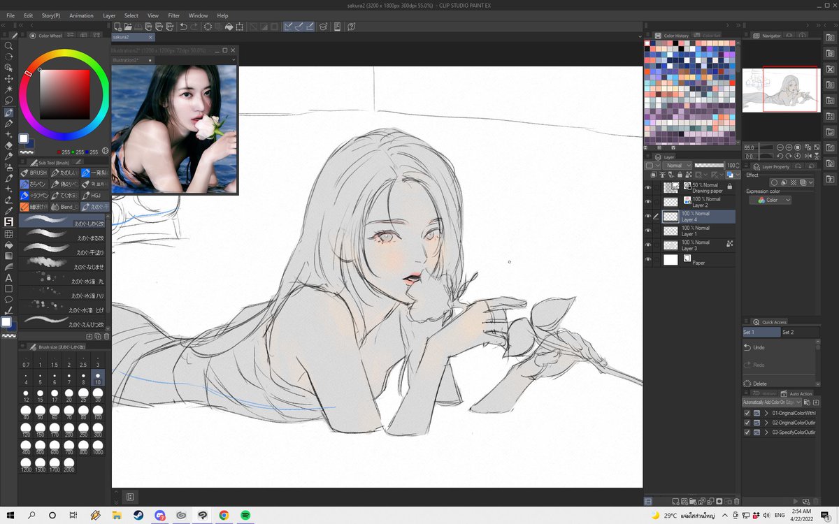 เสร็จมั้ยไม่รู้ รู้แต่อยากวาดไว้ก่อน 🥹 