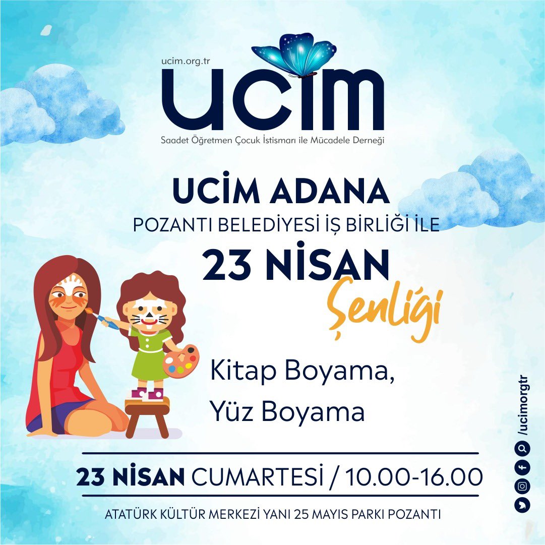 aycakarasigirci's tweet photo. Biz bu 23 Nisan’da @Pozanti_Bel ile şenlikteyiz🎊 Herkesi bekliyoruz💙 @ucimorgtr @SaadetOzkanEfe @yucelceylancom @zeynepekmeki10 https://t.co/DbZ4n916DP