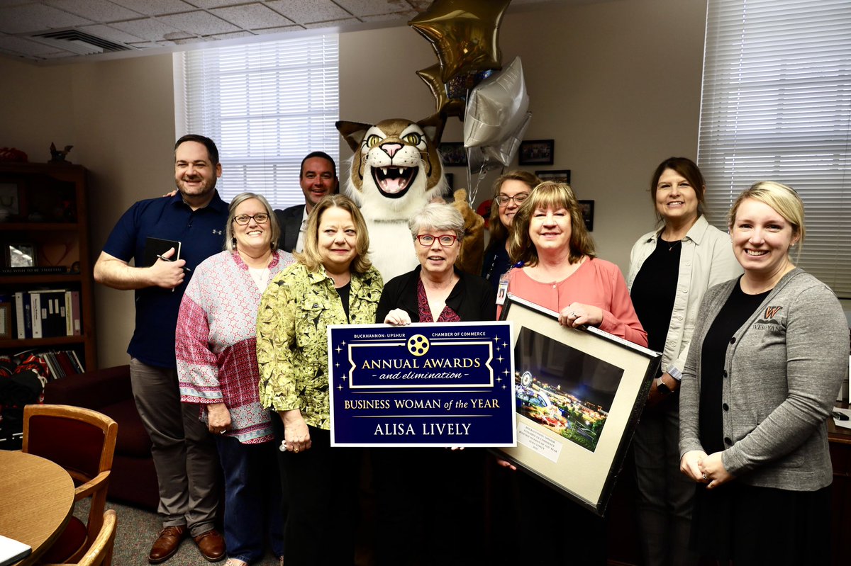 Congratulations to our own #WVWC Dean of Students Alisa Lively on being named Buckhannon-Upshur Chamber of Commerce Business Woman of the Year.
