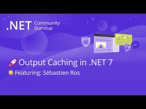 dotnet's tweet image. Drop in on @SebastienRos and the team for the latest @ASPNET Community Standup and a great preview of the output caching enhancements we made to #ASPNETCore in #dotNET 7. 📽️ ➡️ msft.it/6010wFOjp