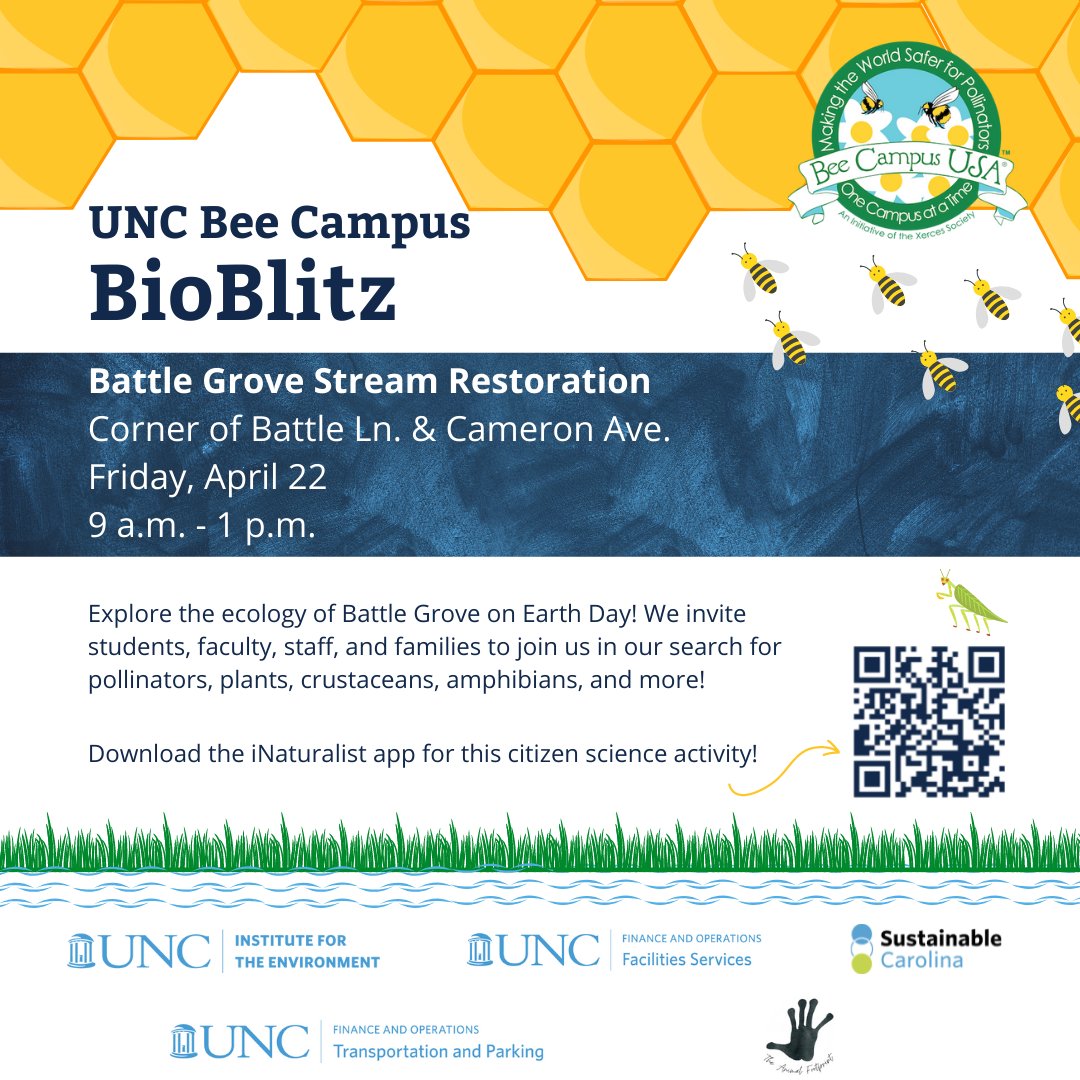 Sustainable_UNC's tweet photo. #TBT to our last #BioBlitz. Who's joining us for tomorrow's #EarthDay BioBlitz at Battle Grove?

We heard there will be homemade lemonade... https://t.co/p1ygfS4oGu