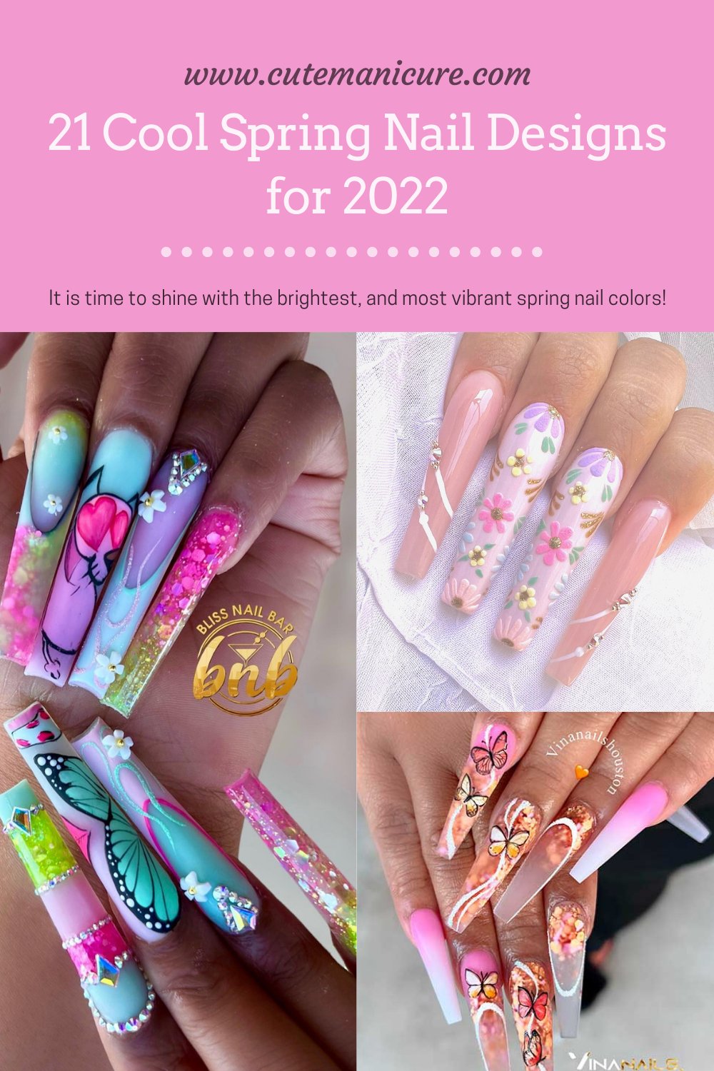 Cute Manicure on Twitter: "Spring nails 2022 Ideas ❤️️❤️️❤️️ Tap for more ✓  https://t.co/5UBpuTcXOG @ManicureCute #floralnails #floralnailsart  #butterflynails #springnails #unhas #nail #nails #nailart #spring  #spring2022 #springnails2022 ...
