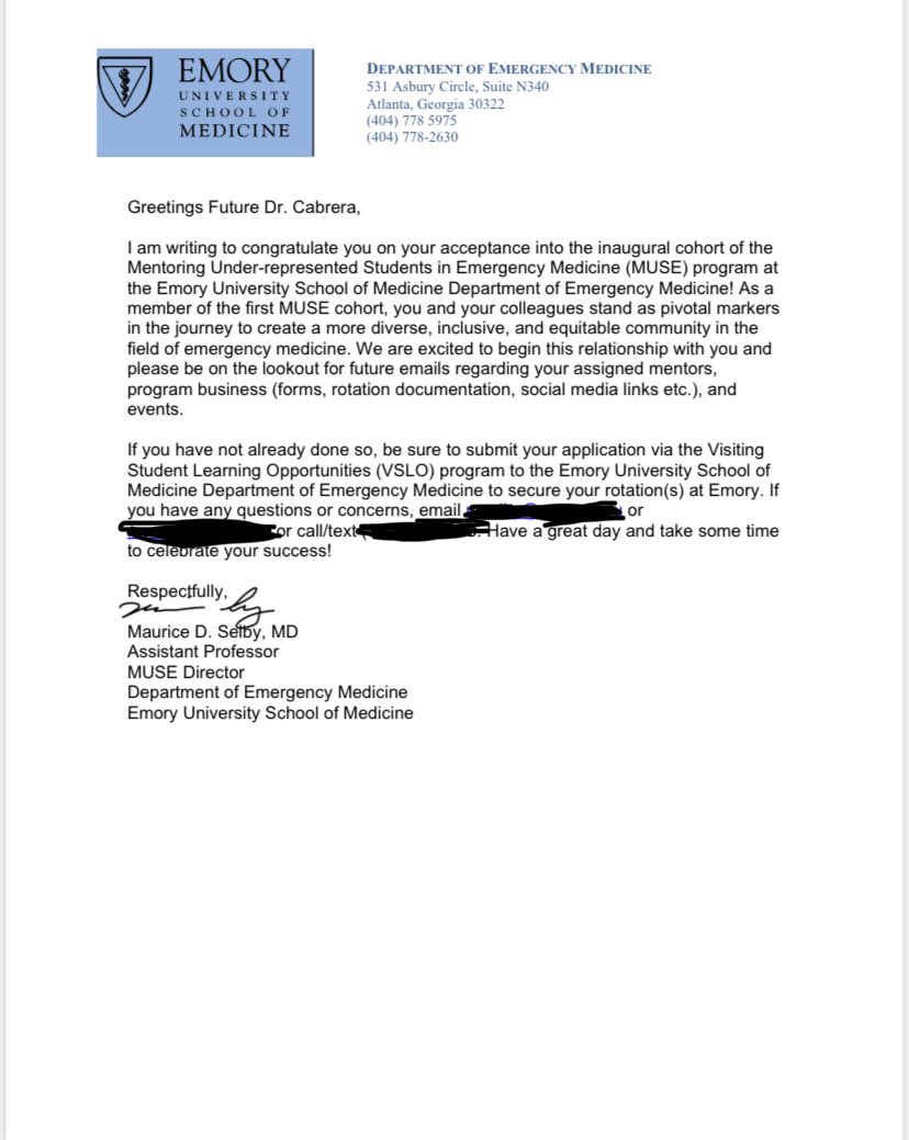 Will be rotating at <a href="/EmoryEM/">Emory EM</a> in September with a scholarship as part of the MUSE program! Stoked to rotate at a place that seeks to diversify the field of emergency medicine through mentorship! Can’t wait! Tips for Atlanta? #firstgen #latinodoctor #minoritiesinmedicine
