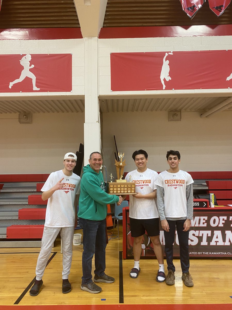 Crestwood senior badminton wins Kawartha!! Congrats and good luck at COSSA