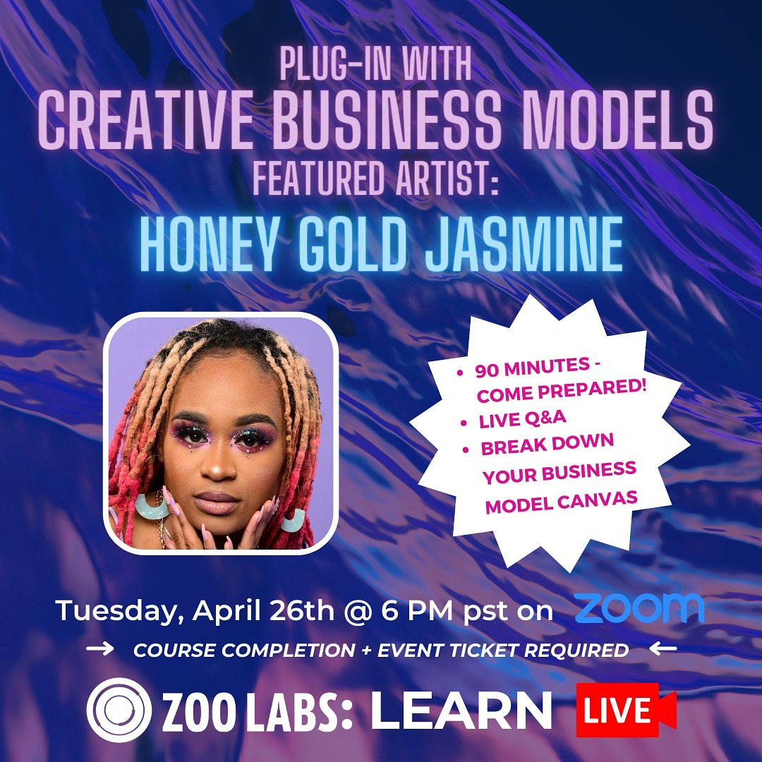 Want fresh feedback on your #businessModel ? Join us Tuesday, April 26th for a deep dive into your creative business. 
eventbrite.com/x/zoo-labs-lea…