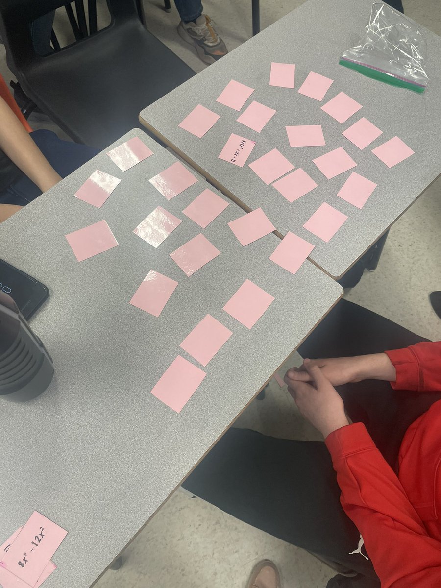 Londyn_Irving's tweet image. The game Memory math style 😎!  Find the simplified and expanded polynomial. #math9 #game #memory #education