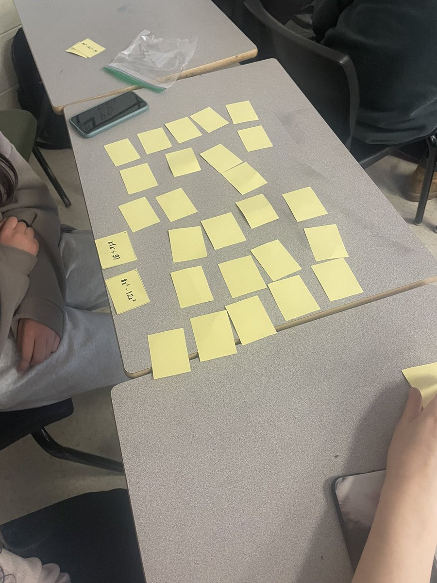 Londyn_Irving's tweet image. The game Memory math style 😎!  Find the simplified and expanded polynomial. #math9 #game #memory #education