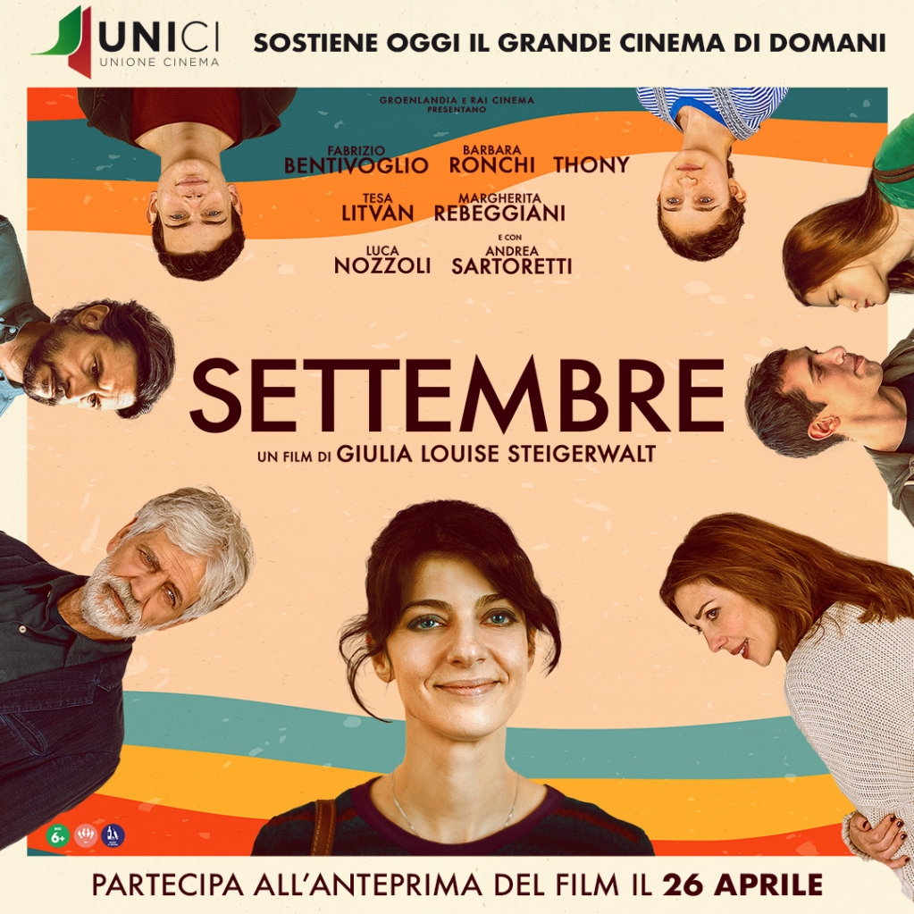MultisalaR's tweet image. ANTEPRIMA - SETTEMBRE
MARTEDI&apos; 26 APRILE ORE 20:30 odeon multiscreen
TI INVITIAMO AD ASSISTERE ALL&apos;ANTEPRIMA DEL FILM
&quot;SETTEMBRE&quot; di Giulia Louise Steigerwalt
registrati per avere un invito valido per 2 persone
 cinemadiroma.it/registrazione/…