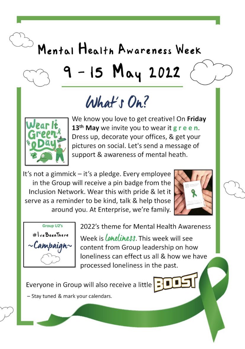 Mental Health Awareness week is coming up and we would love for you all to get behind it! “you don’t know whats going on behind closed doors, so open them.” Show your support, Boost conversation and let’s create meaningful conversation. #MHAW #mentalhealth #MentalHealthMatters