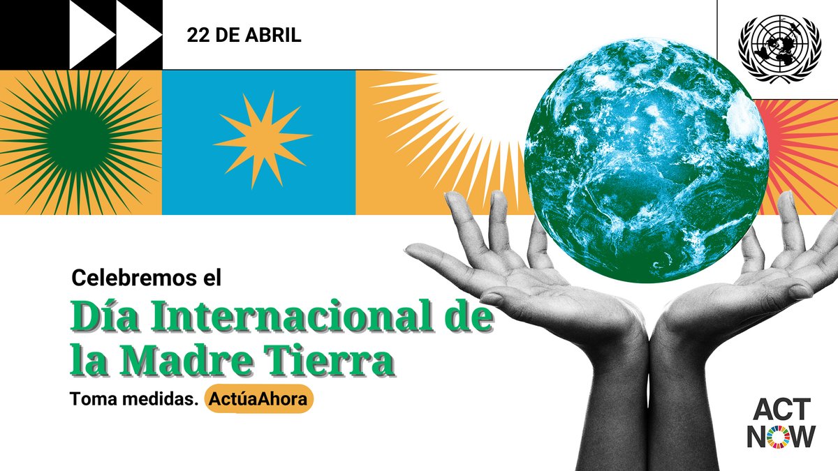ONU_es's tweet photo. Este 22 de abril es el #DíaDeLaMadreTierra y estas son algunas ideas de #AcciónClimática para proteger nuestro planeta:

🌳 Planta un árbol 
🍝 Reduce el desperdicio de comida 
♻ Recicla 
🏘 Compra productos locales 

#ActúaAhora 👉 https://t.co/0gaPtrEDyh https://t.co/zvBnFIGChO