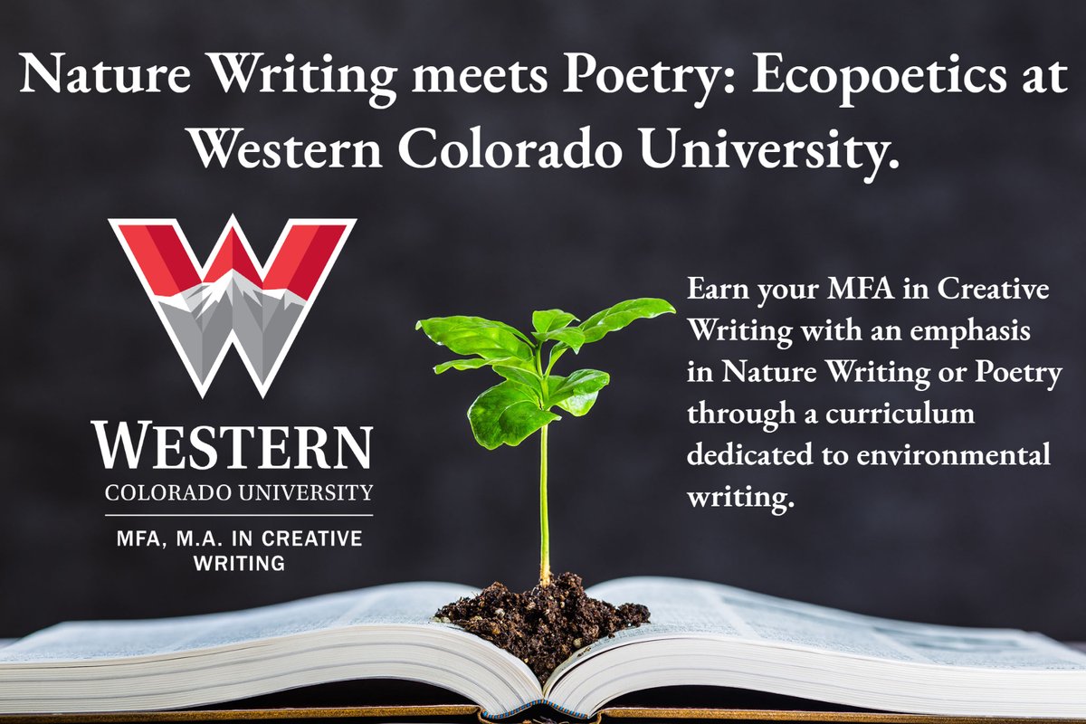 WesternGPCW's tweet photo. It's #EarthDay &amp; #NationalPoetryMonth and we're thinking about our Earth. 

What happens when #NatureWriting &amp; #Poetry meet? Ecopoetics! Contact Nature Writing Director @Authorlaura (LPritchett@western.edu) or Poetry Director CMarie Fuhrman at CFuhrman@western.edu to learn more. https://t.co/MJNeFIerNG