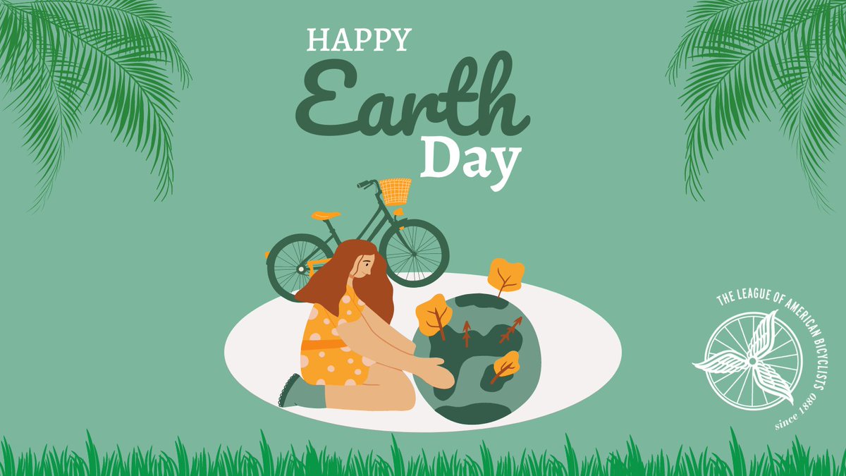 Happy #EarthDay! Take care of our planet and reduce your carbon footprint by switching to more biking, walking, and rolling trips 👣 Sustainable transportation = the funnest solution to climate change.