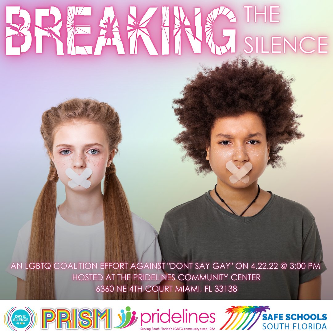 MiamiBridge's tweet image. Miami Bridge is a proud member of the Coalition 4 Queer Youth. We stand in solidarity and recognize tomorrow as the National Day of Silence for all LQBTQ+ Youth throughout the nation. All people should feel safe in expressing and exploring who they are as they are. @Pridelines