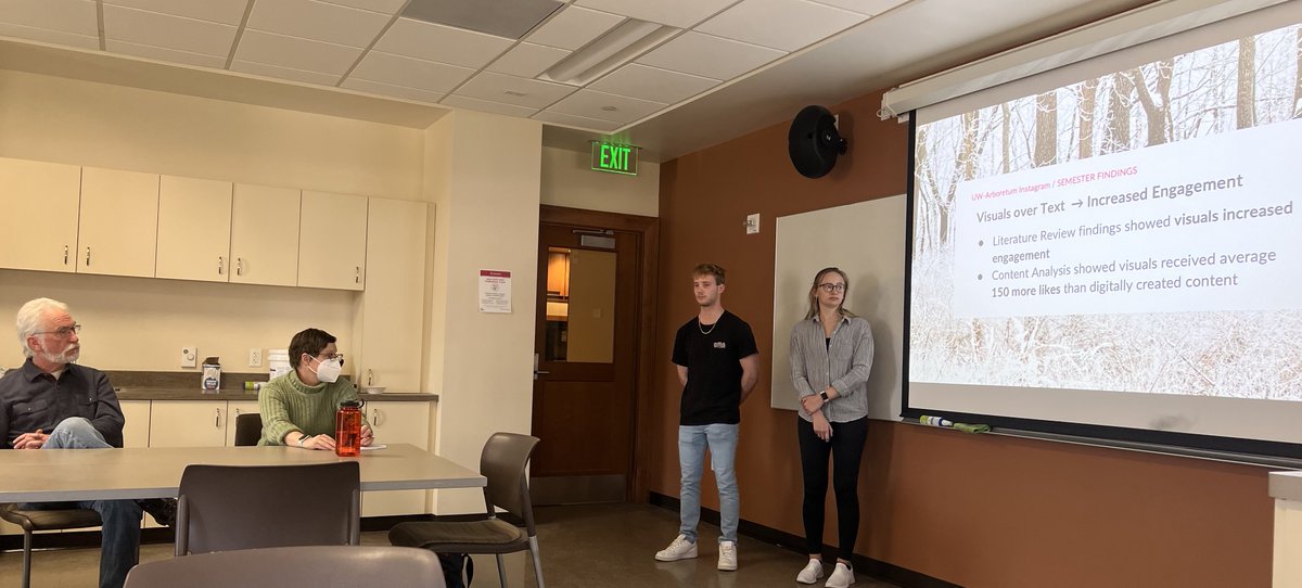 Kaiping_Chen's tweet image. Today, students at @UW_LSC&apos;s Social Media Analytics class presented their findings and strategies to the course client @UWArboretum. 

Deeply impressed by students&apos; creativity in addressing the client&apos;s needs for #envcomm through triangulating various data analytics approaches.