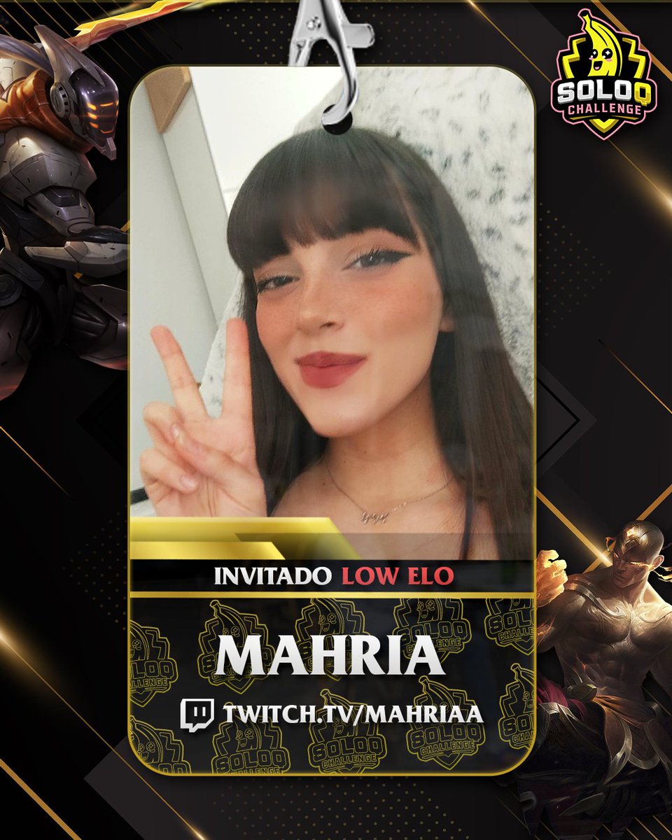 SoloQChallenge's tweet photo. Le encanta cantar y es psicóloga. La verdad es que nos viene de perlas sabiendo que de este torneo saldrán algunos pacientes directos al psiquiátrico. Bienvenida @mahridia https://t.co/pEKKTkiDVA
