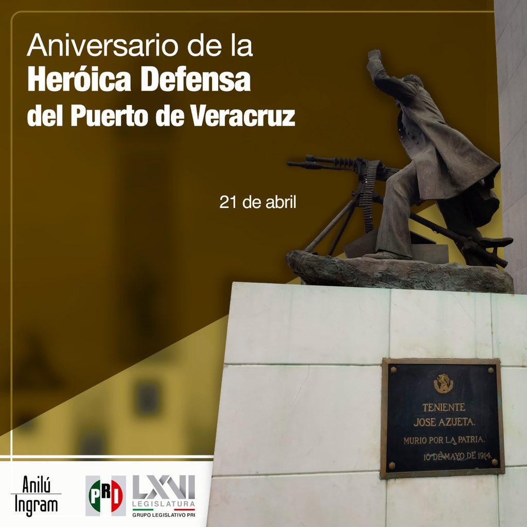 AniluIngram's tweet photo. En cada veracruzano hay un guerrero que defiende a su Patria y a su tierra, como lo demostraron hace 108 años, defendiendo al Puerto de #Veracruz de la invasión extranjera, junto con los cadetes de la Heroica Escuela Naval. 

Por eso #Veracruz es cuatro veces heroica. https://t.co/uqY42uy6a0