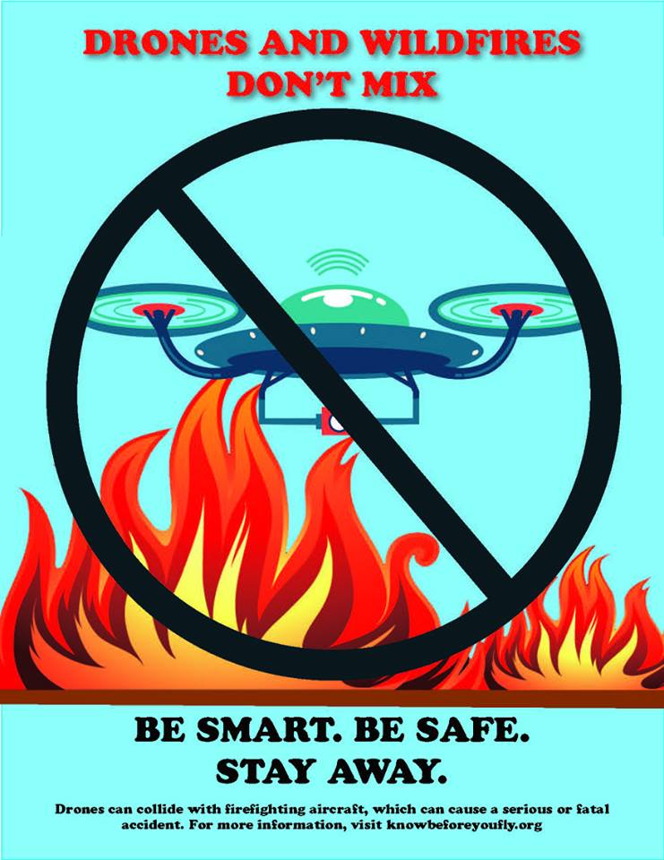 PSICC_NF's tweet image. Yesterday there were two drones reported flying over the #RampartFireCO located 4 miles SE of Woodland Park. We would like to remind everyone that if there is a drone flying over a wildfire we WILL NOT order air resources. #IfYouFlyWeCant