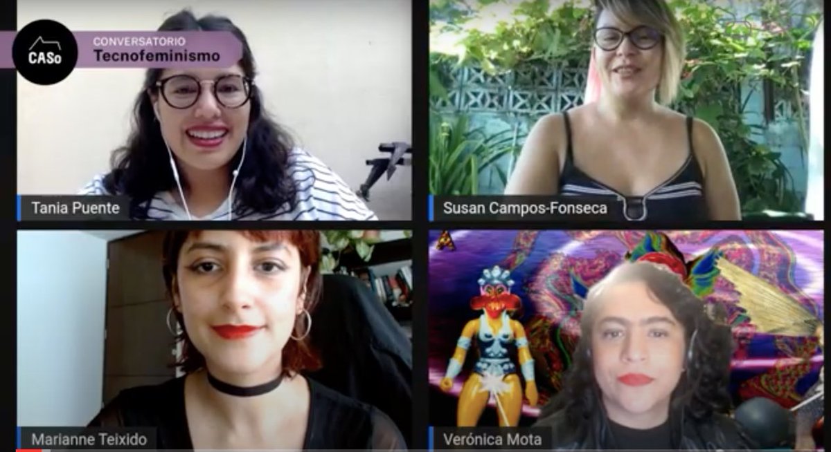 CasoMinga's tweet photo. Terminando de escuchar este conversatorio moderado por nuestra curadora estrella Tania Puente donde Susan Campos Fonseca (CR), @marianneteixido y Verónica Mota (MX) compartieron sus proyectos interseccionales 💜 #caso #gexlat #sonoramúsicaefeminismos @musexplat @CasoMinga https://t.co/3LjP6abmTG