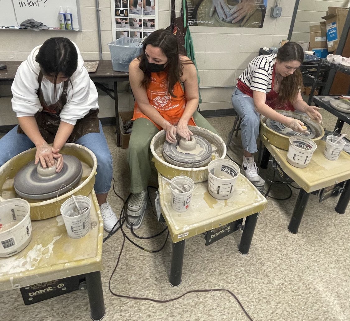 Attended &amp; greatly appreciated my Ceramics Ss sharing their experiences as Ukrainian refugees &amp; Tunisian exchange students at todays immigration panel.They’ve been open to experiences, support one another &amp; create meaningful work inspired by their lives l🌻 🇹🇳 #joyfuljourney
