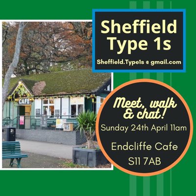 SheffieldType1s's tweet photo. Hey everybody (with Type 1!!)
We’re gathering on Sunday morning; 11am Endcliffe Park café - then a walk, returning to cafe 1ish. 
You are so welcome. #gbdoc #Sheffield #diabetes @SheffSocials @HallamHelp @HelpSheffield @sabina8180 @dianamaynard @simonrheller @CarlaMGian 
Plz RT https://t.co/o7AGiu6GYj