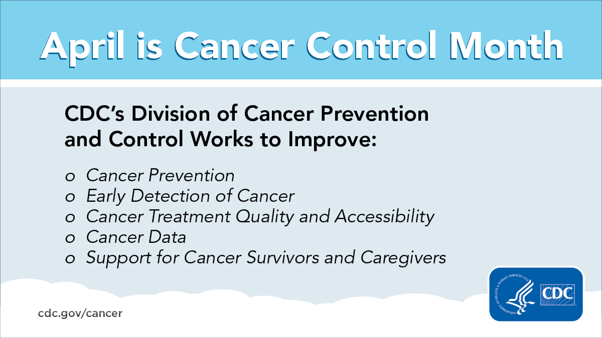 CDC_Cancer's tweet image. There are lots of things you can&apos;t control: traffic, the weather, cats… But regular, on-time #cancer screening tests can help find cancers early. #NationalCancerControlMonth Learn more: cdc.gov/cancer/dcpc/pr…