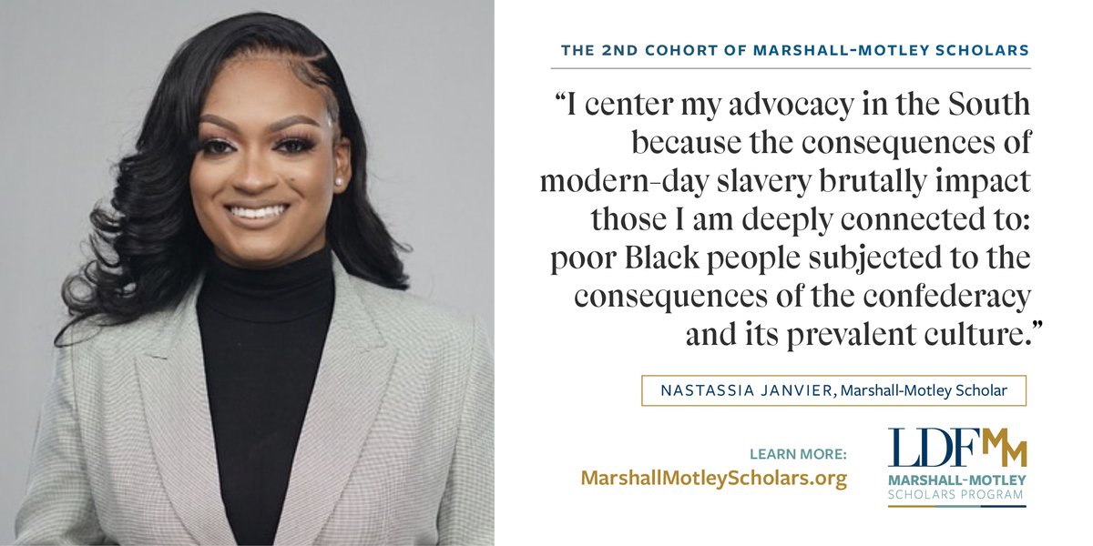 NAACP_LDF's tweet photo. Nastassia Janvier, a Miami native, graduated from FSU and is on track to receive her M.S. Her commitment to civil rights law stems from her childhood experiences where she witnessed the impact that law, education, and government can have in achieving racial equity in the South. https://t.co/4v5yfIwWuD