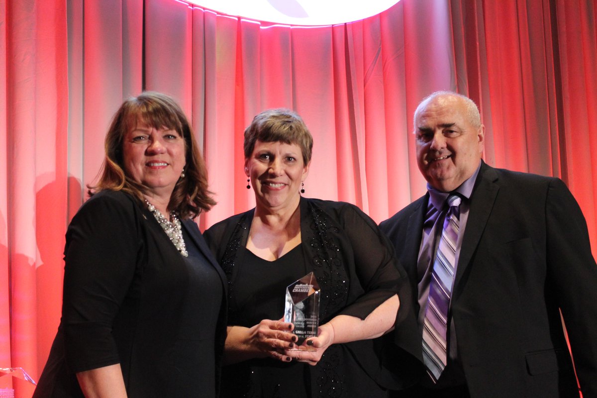 Congratulations to Greg &amp; Terri Steele on their well deserved recognition of the Distinguished Service Award for outstanding service and dedication to the community, through their leadership roles in the Independence Chamber of Commerce.