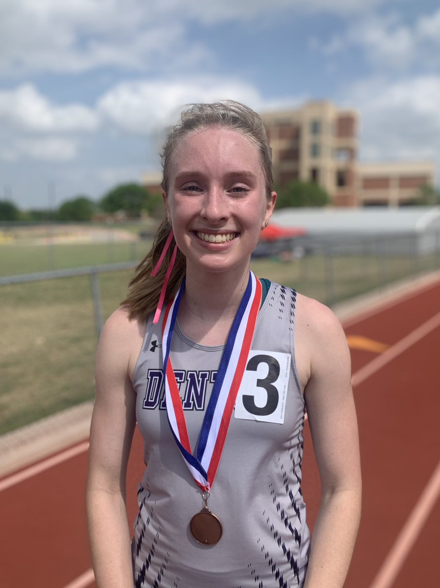 Erika Safranek gets 3rd place and qualifies for Regionals in the 800m!! <a href="/Denton_High/">Denton High School</a> <a href="/dentonisd/">Denton ISD</a> <a href="/DentonISDSports/">Denton ISD Athletics</a>