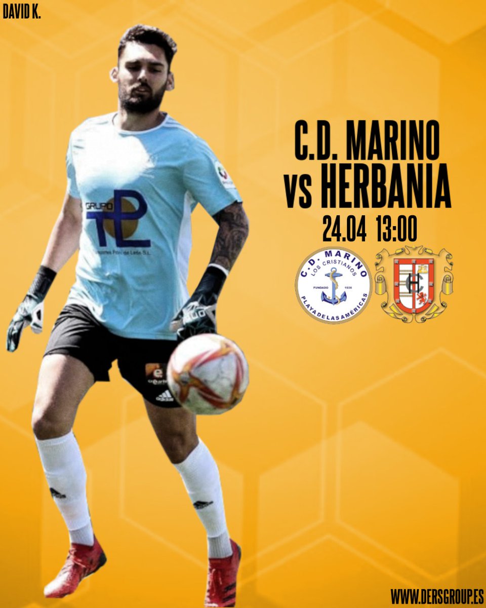 #MATCHDAY  <a href="/DavidRuso1/">David K</a>

<a href="/HerbaniaCD/">Club Deportivo Herbania</a> 🆚️ #santaursula

🏆 3°RFEF Grupo XII
⚽️ Jornada 32
🗓 17/4/2022
🕔 13:00h
💻 dersgroup.es 

<a href="/Dersgroup/">Dersgroup</a>

#letsgo #Dersgroup #seguimos #trabajando #familia #futbol #pasión #compromiso #friends #caminamosjuntos