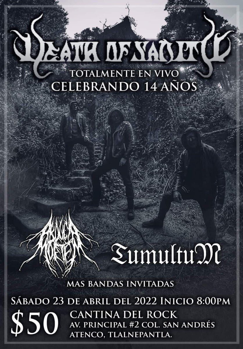 Tattoaje's tweet photo. Agenda para el Sábado 23!!
- #RuidoNegroII en #ForoElMictlán #MenosHumanos
- #LaCantinaDelRock, #DeathOfSanity
- #RockAndRollin presenta #CarnivalOfSins, con @ixdthrash
- #CulerosFest en #LaMezcalli, #Lust
@ExpansionRadial
#TattoajeAgenda https://t.co/guory1kqBj